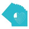 CountryArtHouse Aquamarine Acid Free 7x7 Heart Picture Frame Mat with White Core Bevel Cut for 4x5 Pictures - Fits 7x7 Frame view 3