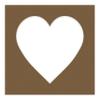 CountryArtHouse Aged Oak Acid Free 7x7 Heart Picture Frame Mat with White Core Bevel Cut for 4x5 Pictures - Fits 7x7 Frame view 3