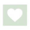 CountryArtHouse Honeydew Acid Free 7x7 Heart Picture Frame Mat with White Core Bevel Cut for 4x5 Pictures - Fits 7x7 Frame view 2