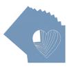 CountryArtHouse Brittany Blue Acid Free 7x7 Heart Picture Frame Mat with White Core Bevel Cut for 4x5 Pictures - Fits 7x7 Frame view 3