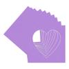 CountryArtHouse Light Purple Acid Free 7x7 Heart Picture Frame Mat with White Core Bevel Cut for 4x5 Pictures - Fits 7x7 Frame view 3