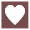 CountryArtHouse Maroon Acid Free 7x7 Heart Picture Frame Mat with White Core Bevel Cut for 4x5 Pictures - Fits 7x7 Frame view 3