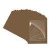 Aged Oak Acid Free 20x20 Picture Frame Mats with White Core Bevel Cut for 10x10 Pictures - Fits 20x20 Frame - Pack of 25 Mats view 3