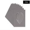 CountryArtHouse Charcoal Acid Free 7x7 Heart Picture Frame Mat with White Core Bevel Cut for 4x5 Pictures - Fits 7x7 Frame view 2