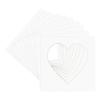 CountryArtHouse Oyster Shell Acid Free 7x7 Heart Picture Frame Mat with White Core Bevel Cut for 4x5 Pictures - Fits 7x7 Frame view 3