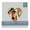 CountryArtHouse Grey Acid Free 7x7 Heart Picture Frame Mat with White Core Bevel Cut for 4x5 Pictures - Fits 7x7 Frame view 1