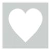 CountryArtHouse Grey Acid Free 7x7 Heart Picture Frame Mat with White Core Bevel Cut for 4x5 Pictures - Fits 7x7 Frame view 3