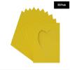 CountryArtHouse Vibrant Yellow Acid Free 7x7 Heart Picture Frame Mat with White Core Bevel Cut for 4x5 Pictures - Fits 7x7 Frame view 2