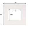 CountryArtHouse Dill Acid Free 7x7 Square Picture Frame Mat with White Core Bevel Cut for 5x5 Pictures - Fits 7x7 Frame view 3