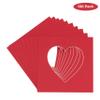 CountryArtHouse Cardinal Acid Free 7x7 Heart Picture Frame Mat with White Core Bevel Cut for 4x5 Pictures - Fits 7x7 Frame view 2