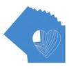 CountryArtHouse Bay Blue Acid Free 7x7 Heart Picture Frame Mat with White Core Bevel Cut for 4x5 Pictures - Fits 7x7 Frame view 3