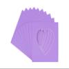 CountryArtHouse Light Purple Acid Free 7x7 Heart Picture Frame Mat with White Core Bevel Cut for 4x5 Pictures - Fits 7x7 Frame view 1