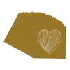 CountryArtHouse Metallic Gold Acid Free 7x7 Heart Picture Frame Mat with White Core Bevel Cut for 4x5 Pictures - Fits 7x7 Frame view 3