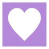 CountryArtHouse Light Purple Acid Free 7x7 Heart Picture Frame Mat with White Core Bevel Cut for 4x5 Pictures - Fits 7x7 Frame view 3