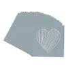 CountryArtHouse Metallic Silver Acid Free 7x7 Heart Picture Frame Mat with White Core Bevel Cut for 4x5 Pictures - Fits 7x7 Frame view 3