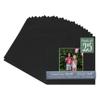 Black Suede Acid Free 16x16 Picture Frame Mats with White Core Bevel Cut for 8x8 Pictures - Fits 16x16 Frame - Pack of 25 Mats view 1