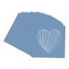 CountryArtHouse Brittany Blue Acid Free 7x7 Heart Picture Frame Mat with White Core Bevel Cut for 4x5 Pictures - Fits 7x7 Frame view 3