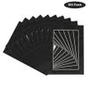 Ash Suede Acid Free 8x10 Picture Frame Mats with White Core Bevel Cut for 6x8 Pictures - Fits 8x10 Frame - Pack of 100 Mats view 2
