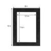 Ash Suede Acid Free 8x10 Picture Frame Mats with White Core Bevel Cut for 6x8 Pictures - Fits 8x10 Frame - Pack of 100 Mats view 3