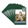 CountryArtHouse Treeline Green Suede Acid Free 12x18 Picture Frame Mats with White Core Bevel Cut for 11x14 Pictures - Fits 12x18 Frame - Pack of 10 Mats - with Bags & Backings view 1