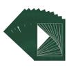 CountryArtHouse Treeline Green Suede Acid Free 12x18 Picture Frame Mats with White Core Bevel Cut for 11x14 Pictures - Fits 12x18 Frame - Pack of 10 Mats - with Bags & Backings view 3