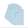 CountryArtHouse Baby Blue Acid Free 7x7 Heart Picture Frame Mat with White Core Bevel Cut for 4x5 Pictures - Fits 7x7 Frame view 1
