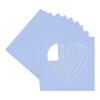 CountryArtHouse Baby Blue Acid Free 7x7 Heart Picture Frame Mat with White Core Bevel Cut for 4x5 Pictures - Fits 7x7 Frame view 3