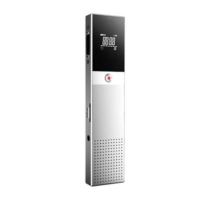 SMSOM Digital Voice Recorder,Voice Activated Recorder for Lectures,Digital Tape Recorder with Microphone,Recorders for Meeting(Silver) (Size : 32GB)