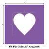 CountryArtHouse Purple Acid Free 7x7 Heart Picture Frame Mat with White Core Bevel Cut for 4x5 Pictures - Fits 7x7 Frame view 2