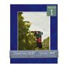 CountryArtHouse Royal Blue Suede Acid Free 8x10 Picture Frame Mats with White Core Bevel Cut for 6x8 Pictures - Fits 8x10 Frame - One Mat - With Bag & Backing view 1
