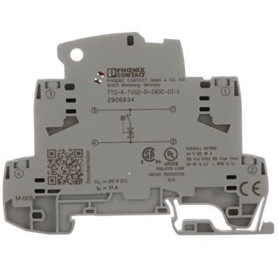 2906834, Surge Protector, DIN Rail, 24VDC, TTC-6-TVSD-D-24DC-UT-I
