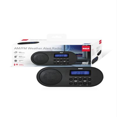 RCA RCWR7V AM/FM Weather Alert Radio