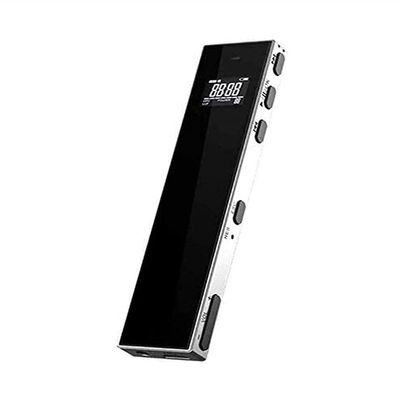 SMSOM Voice Recorder,Portable Voice Activated Recorder with MP3 Player,USB Charge,Mini Digital Tape Recorder for Lectures,Meetings,Black (Size : 4GB)