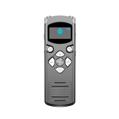 SMSOM Digital Voice Recorder,Digital Voice Activated Recorder for Lectures -Recording Device with Playback,MP3 Player,Password,USB Rechargeable,Gray (Size : 8GB)