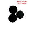 32 1.0mm ZWB3 253.7 254nm UV Pass Filter Ultraviolet Glass view 2