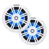KICKER 49KM604WL KM 6.5" 4 Blue LED Marine Coaxial Speakers - Pair view 1