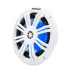 KICKER 49KM604WL KM 6.5" 4 Blue LED Marine Coaxial Speakers - Pair view 4
