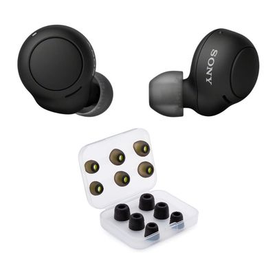 Sony - WF-C500 Truly Wireless in-Ear Bluetooth Earbud Headphones with Tips - Black
