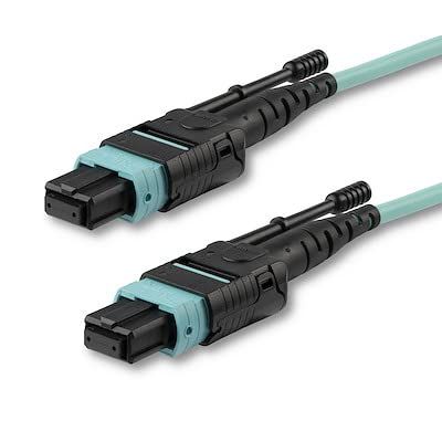 1M MPO/MTP Fiber Optic Cable OM3 40GB Push/Pull TAB