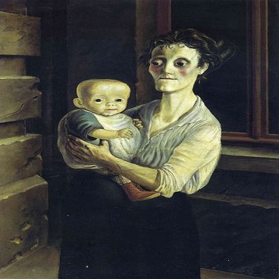 Otto Dix : Mother with Child : 1921 : Archival Quality Art Print