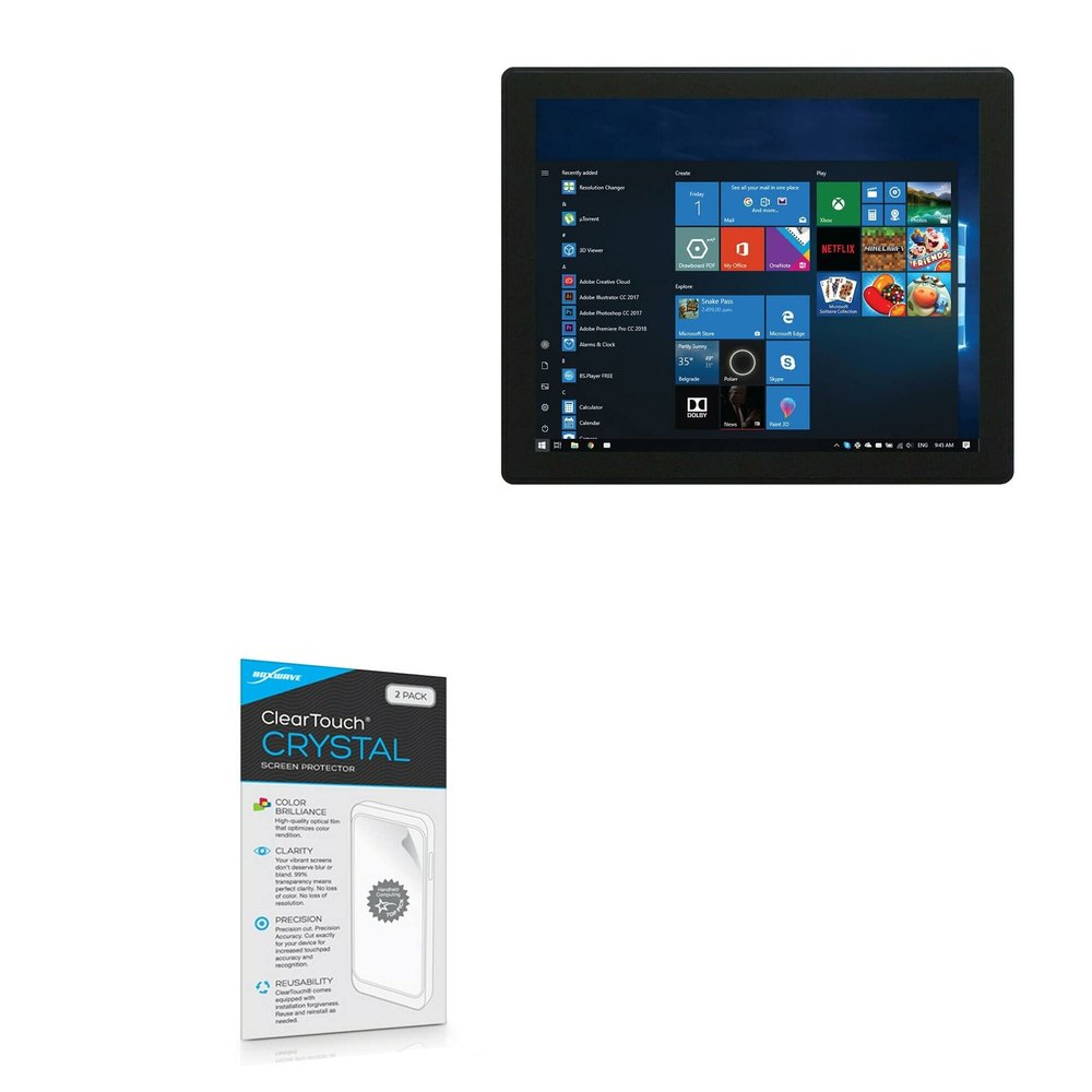 BoxWave Screen Protector Compatible with Chipsee PIM-150-C - ClearTouch Crystal (2-Pack), HD Film Skin - Shields from Scratches
