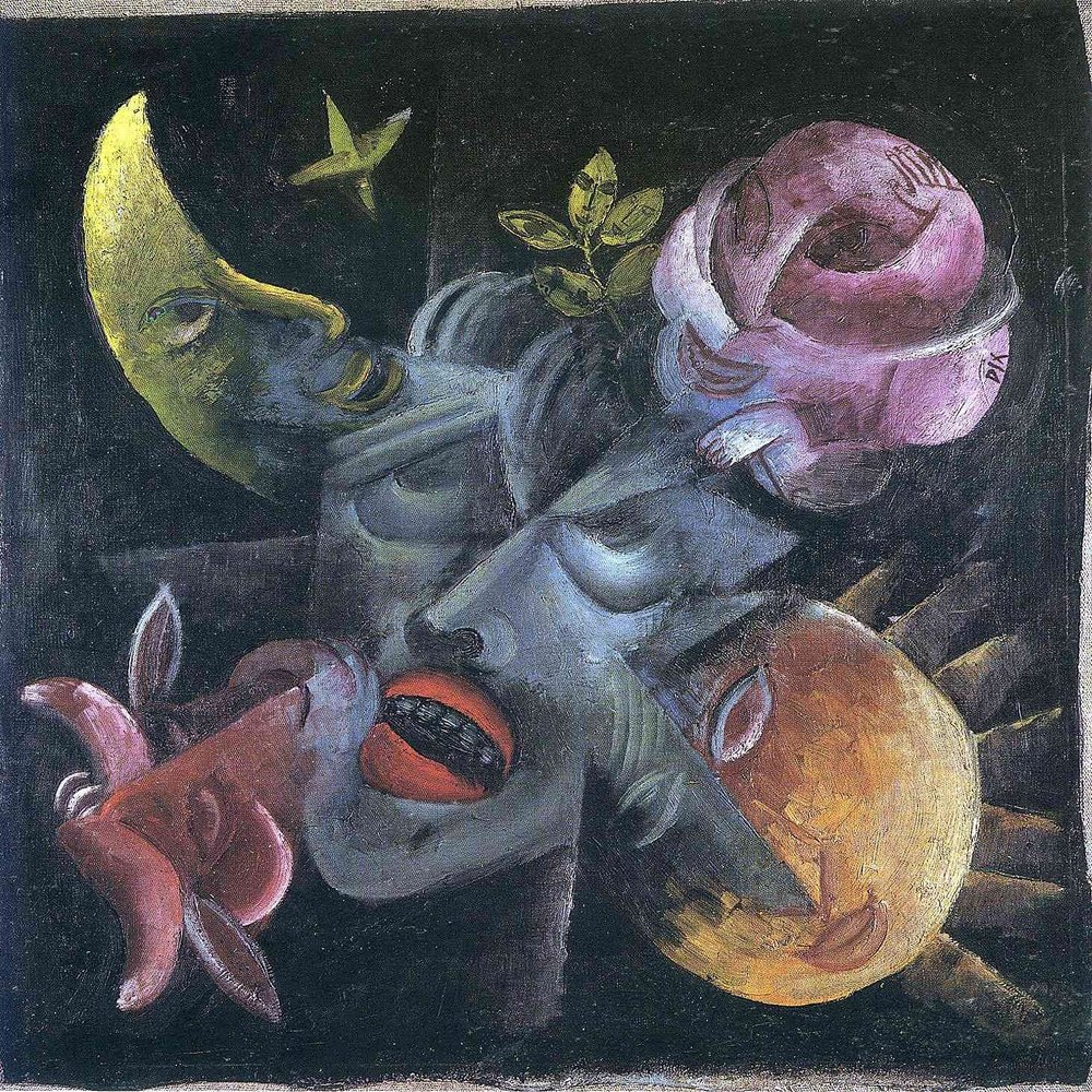 Otto Dix : Longing, Self-Portrait : 1921 : Archival Quality Art Print