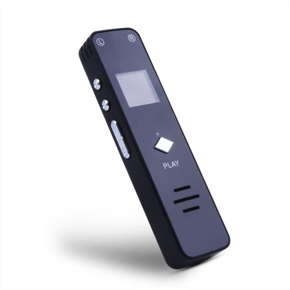 SMSOM 8GB Digital Voice Recorder,Portable Voice Activated Recorder,Small Tape Recorder for Lectures,Meetings,Interviews,Mini Audio Recorder USB Charge,Black