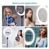 18" Digital RGB LED Dimmable Ring Light with 70" Tripod Stand, Remote Control and Mirror - Compatible with Phones & Cameras view 3