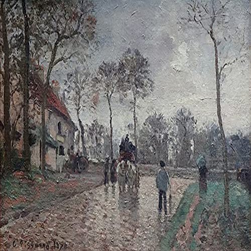 Stagecoach in Louveciennes : Camille Pissarro : Archival Quality Art Print