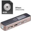 SMSOM Digital Voice Recorder for Lectures Meetings -Voice Activated Recording Device Audio Recorder,MP3 Player,Black view 4