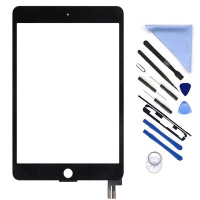 Digitizer Screen Replacement for iPad Mini 5 5th Gen 7.9" 2019 Touch Screen Glass Panel Repair Parts for iPAD A2133 A2124 A2126 A2125 With Tool Repair Kit(Without Home Button,Not LCD) (Black)