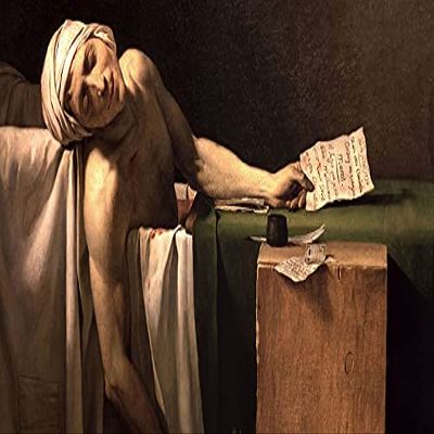 Jerome Martin Langlois : Jean-Paul Marat is Murdered : Archival Art Print