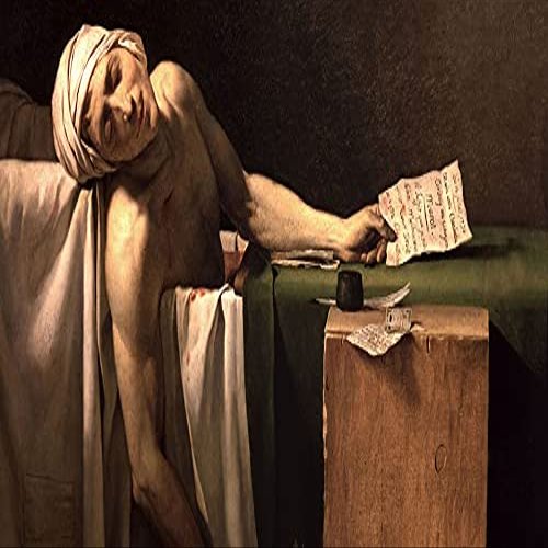 Jerome Martin Langlois : Jean-Paul Marat is Murdered : Archival Art Print
