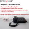 6 Feet Phone Extension Cord for Landline Telephones  High End Quality RJ11 Phone Cable  Pure Copper  50 Micron Gold Contacts  Strong Thick Outer Jacket (Black, 6 FT) view 2